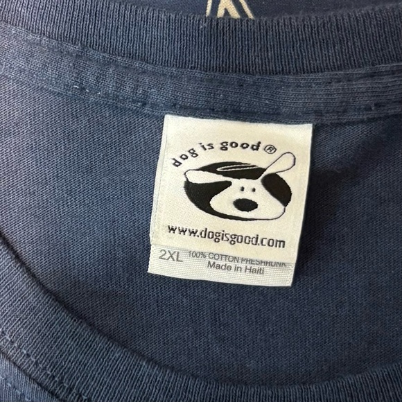 Dog Is Good Navy Graphic T-Shirt with Dog Print - Picture 8 of 8
